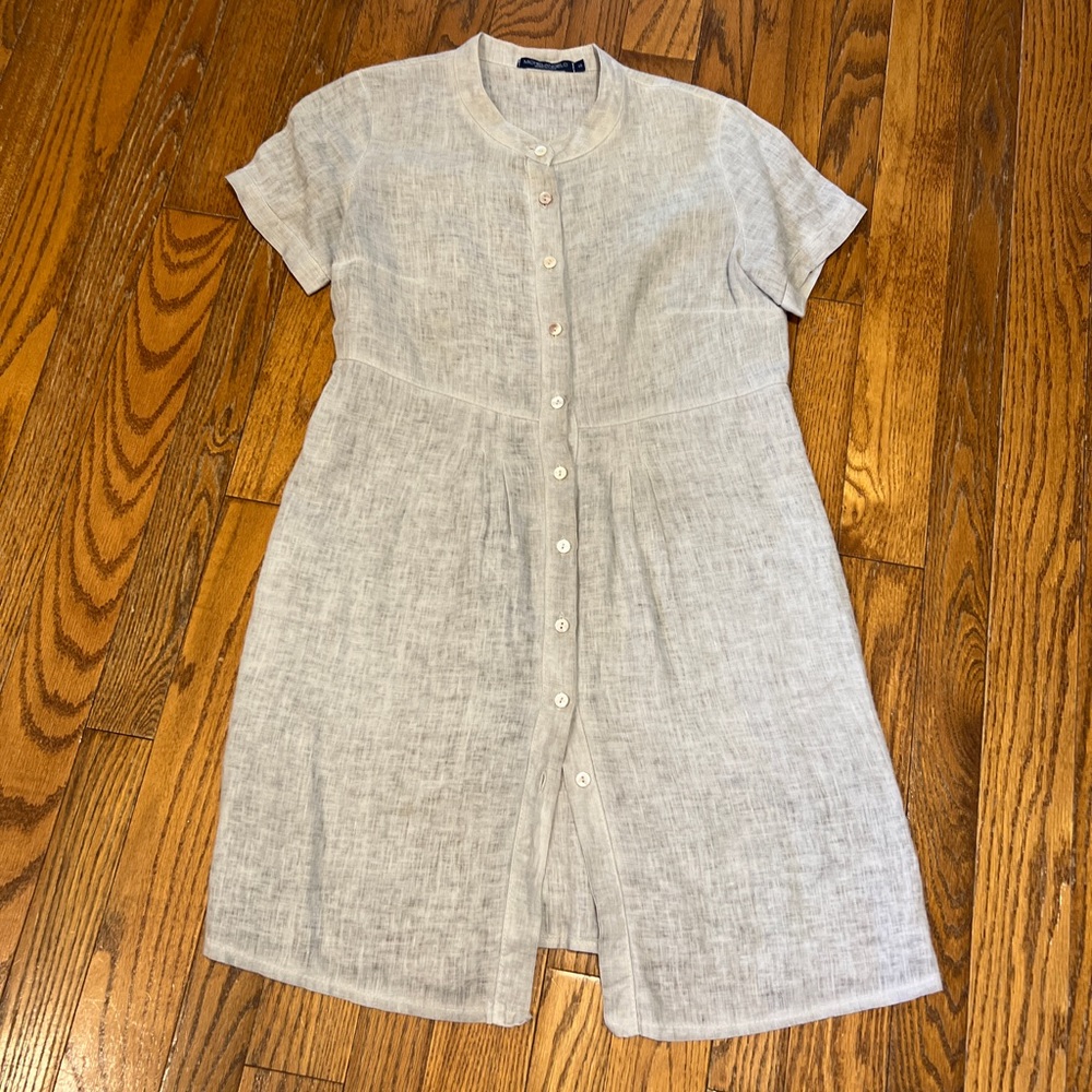 Michael Angelo Natural Linen Dress S